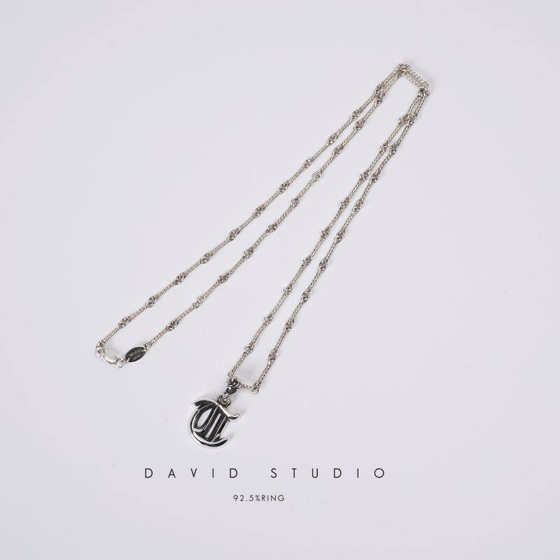 davidstudio925纯银吊坠项链图片