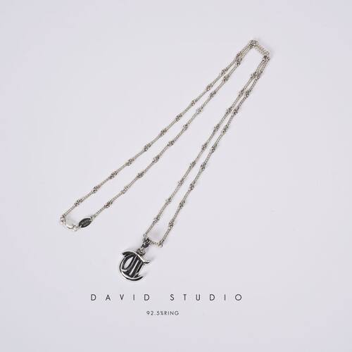 davidstudio925纯银吊坠项链