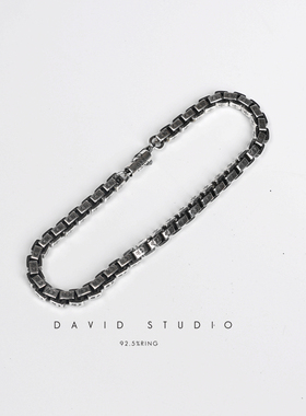 david925纯银尅罗心ch做旧手链