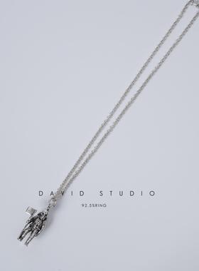 davidstudio925纯银罗志祥项链