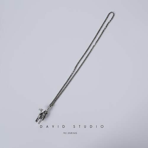 davidstudio925纯银航天员骷髅