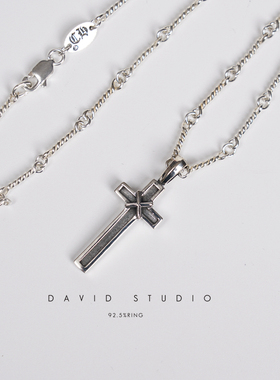 davids925纯银miniins刻字项链