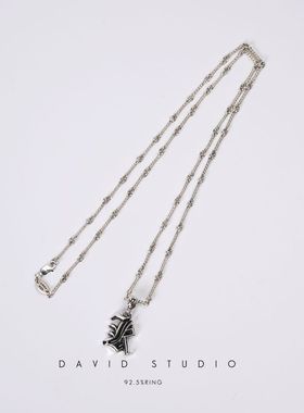 davidstudio925纯银吊坠项链