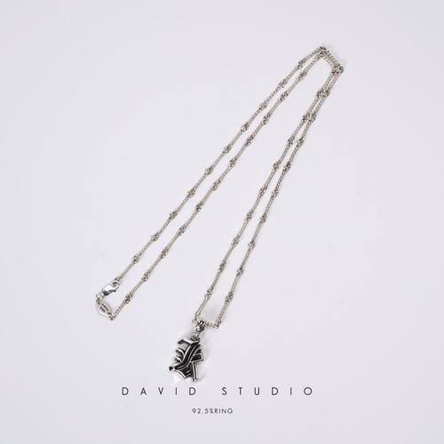davidstudio925纯银吊坠项链