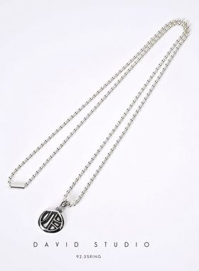 davidstudio925纯银吊坠项链