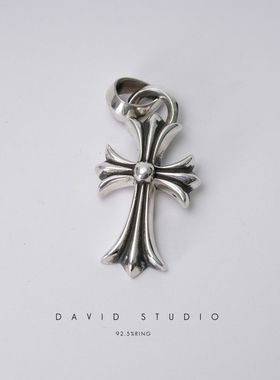 经典十字架机车朋克网红款项链