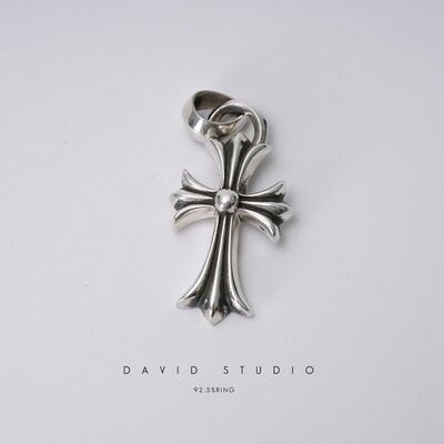 经典十字架机车朋克网红款项链