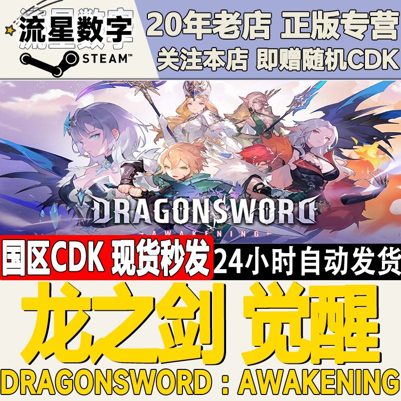 Steam正版国区KEY龙之剑觉醒DragonSword Awakening激活码CDKEY