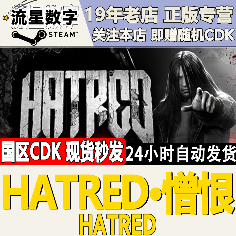 Steam正版国区CDKEY憎恨