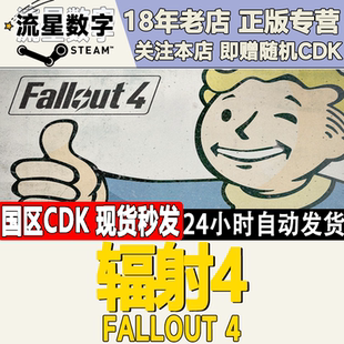 Steam正版国区key 游戏 Fallout 4 辐射4  国区激活码CDKey现货
