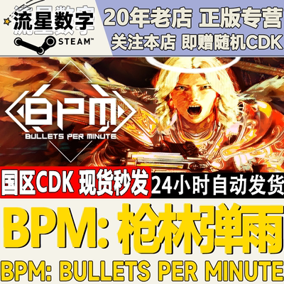 Steam正版国区KEY BPM: 枪林弹雨 BULLETS PER MINUTE激活码CDKEY