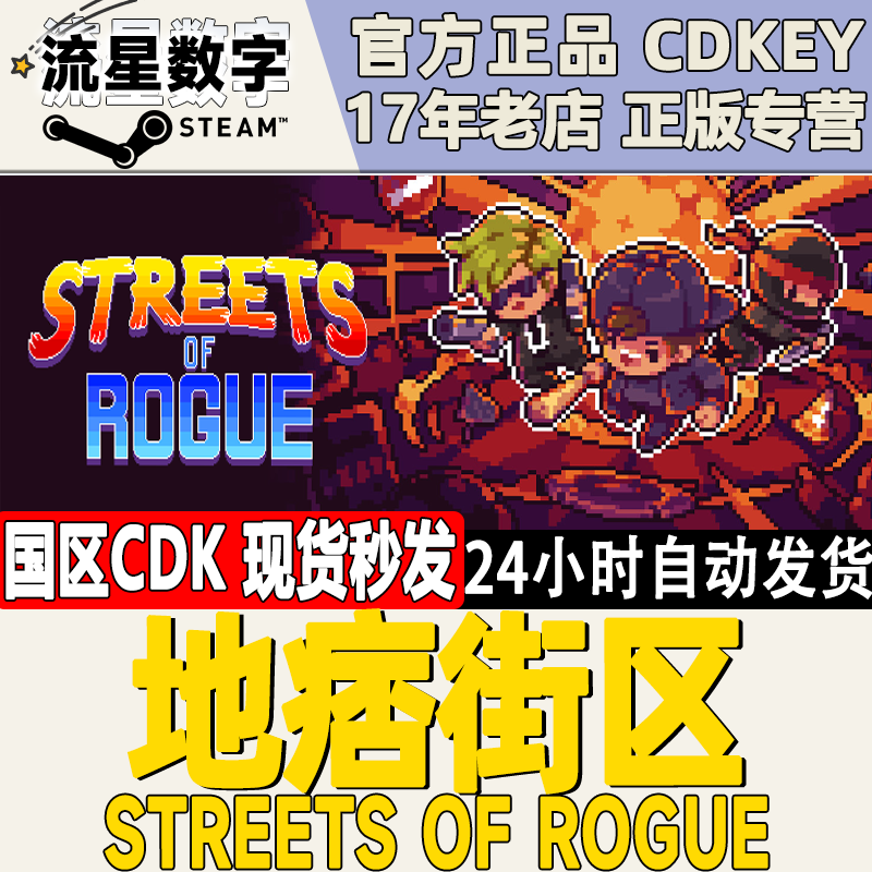 steam正版 地痞街区 痞子街区 Streets of Rogue 国区Cdkey现货属于什么档次？