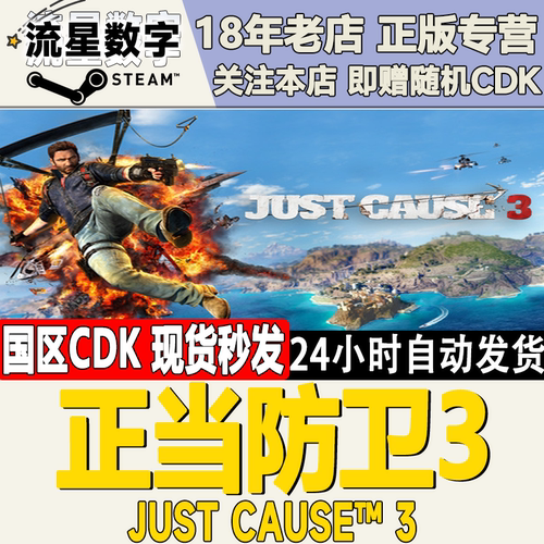 Steam正当防卫3激活码正版KEY