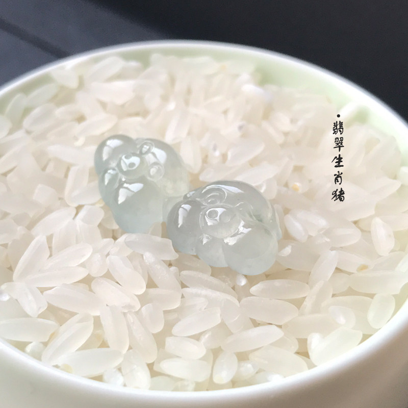 现货缅甸冰种糯种翡翠生肖玉猪定制女款手链项链吊坠裸石支持鉴定