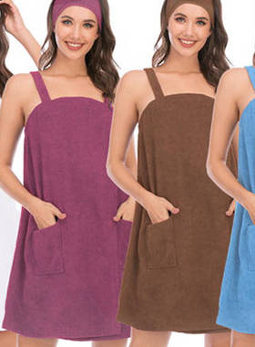 Bathrobe sling gauze bath dress ladies bath towel bathrobe
