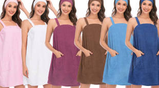 Bathrobe sling gauze bath dress ladies bath towel bathrobe