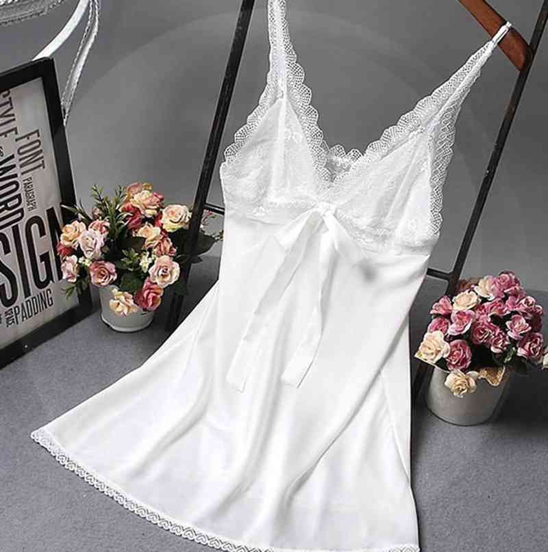 Lace Bath Gown Summer Casual Home Night Dress Nighty