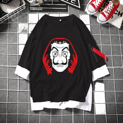 美剧周边La casa de papel纸钞屋男女休闲假两件情侣短袖T恤夏装