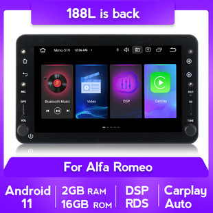 适用于菲亚特Alfa Romeo 专用安卓导航仪carplay AUTO碟机车载DVD