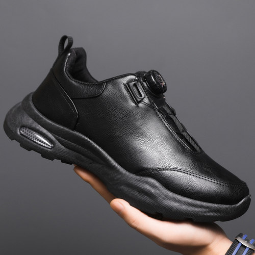 秋冬防水旋转扣厚底男士徒步鞋