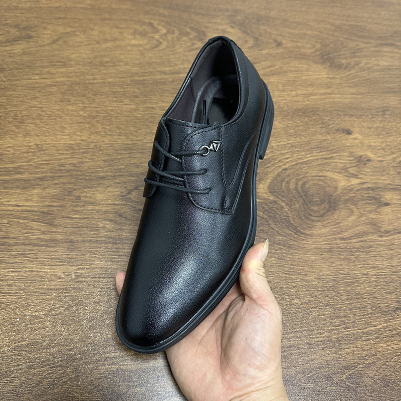 皮鞋男新款商务正装男士休闲潮流百搭英伦风时尚青年系带通勤鞋子