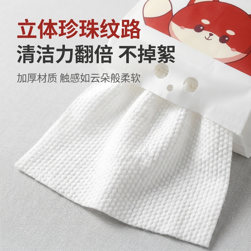 悬挂式干湿两用一次性洗脸巾