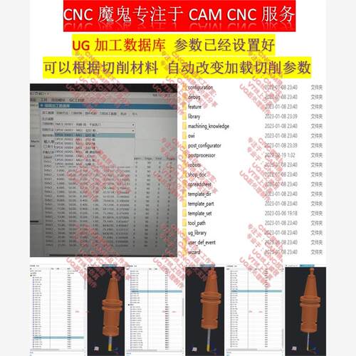 1012#UG加工数据库，内有安装教程和修改切削参数的教程，无加密
