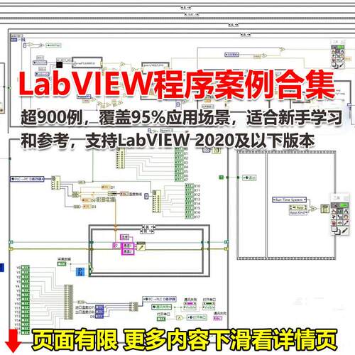 LabVIEW 程序案例合集超900例源码实例工控编程调试项目资料数据