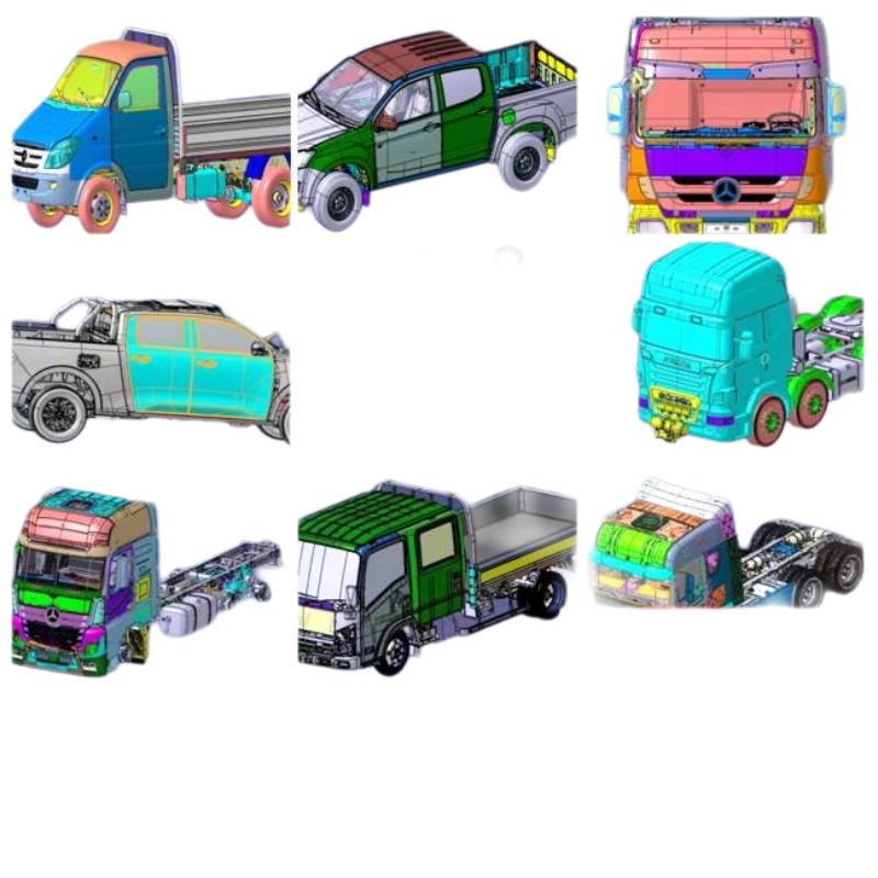 CATIA重卡皮卡整车数据资料汽车车身底盘座椅3d模型设计内外饰工