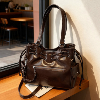 日本品质新款托特包包大容量女单肩斜挎包高级感轻奢小众手提包腋