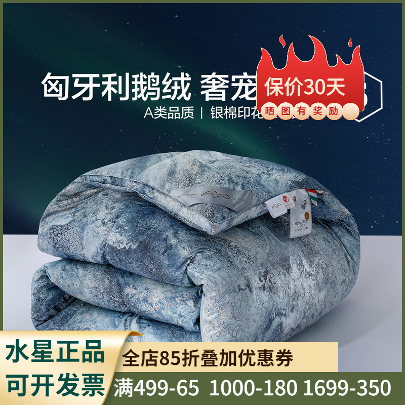 鹅绒被芯羽绒被双人冬被水星