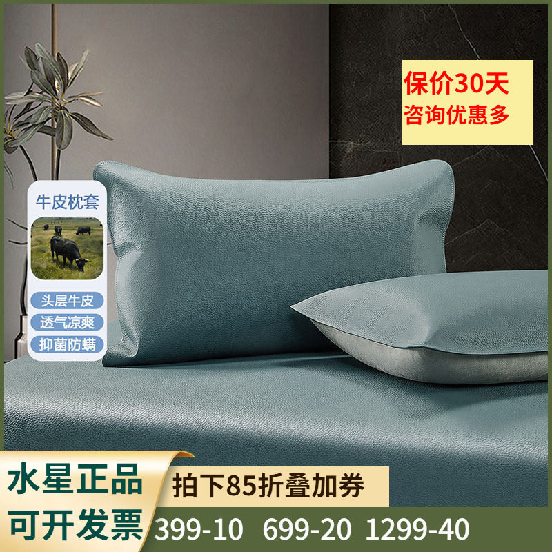 牛皮枕套【抗菌防螨+头层牛皮】