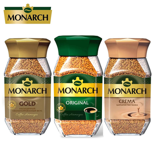 俄罗斯进口德国速溶黑咖啡金装浓咖啡粉JACOBS帝王意式冷萃雅各布