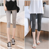 Modal 5-inch, 7-inch, 8-inch pants for women's summer, thin, elastic, high-waisted, chubby girls, mid-calf pants, large size tight safety pants thumbnail 8