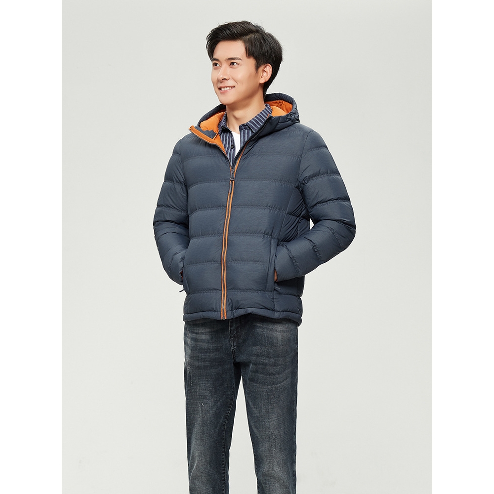 日本品质【高端做工】出口男式90白鸭绒轻薄羽绒服中年爸爸装精品
