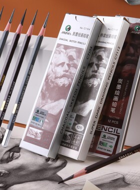马利美术生专用亚光特浓炭墨14B