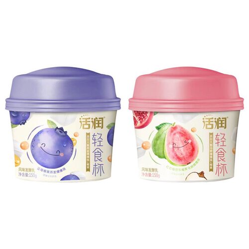 新希望活润轻食杯酸奶石榴味蓝莓味爆珠酸奶150g