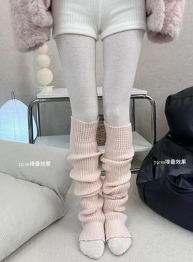 万象更新2026早春新款芭蕾优雅弹力保暖瑜伽过膝堆堆袜套腿套