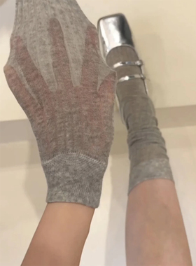 3双装 MlU系风纯色简搭小众高级小腿及膝可堆堆芭蕾风