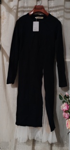 两件套显瘦长款仙女网纱裙套装超仙针织内搭连衣裙秋冬超柔软