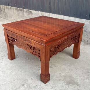 北方榆中式八仙桌实木正方形老式农村中堂供桌北方四方桌餐桌