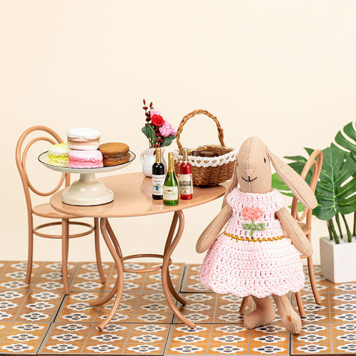 迷你桌椅套装粉色白色