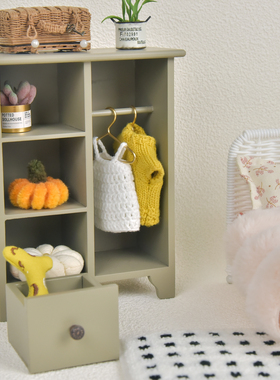 迷你小衣橱摆件微缩场景装饰品