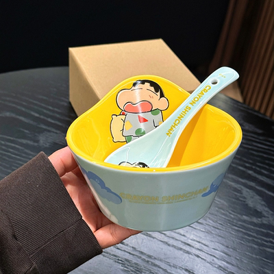 蜡笔小新家用儿童米饭碗