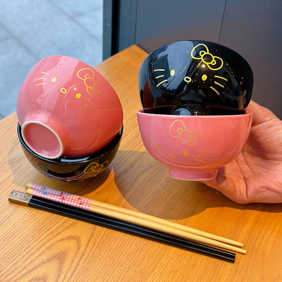 陶瓷卡通大众KT猫米饭碗