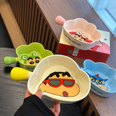 正版蜡笔小新手柄造型碗