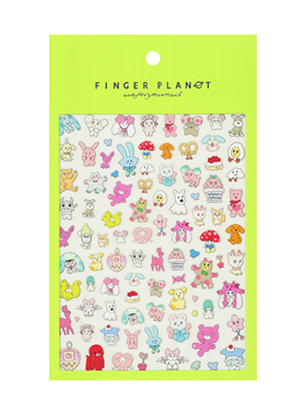 指行星FINGERPLANET美甲贴纸超薄儿童指甲贴纸电子宠物DZCW000009