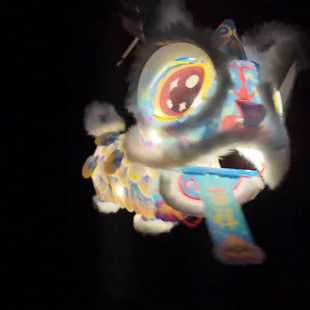 新年春节元旦马年国潮醒狮灯笼手工diy儿童制作材料狮子花灯2026