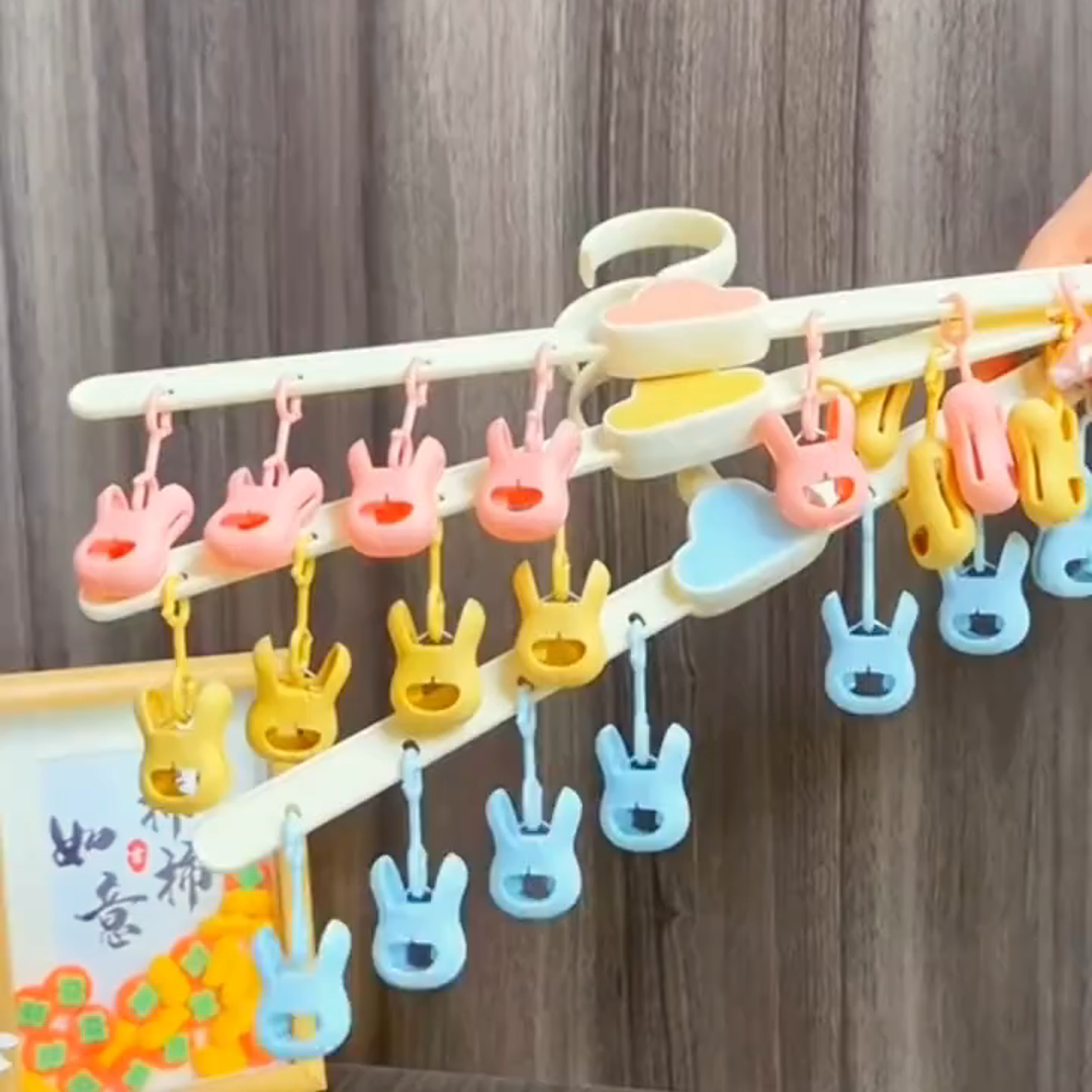 多功能折叠晾衣架晒袜子晒内衣内裤晾晒架便携衣架旅行晒袜子神器