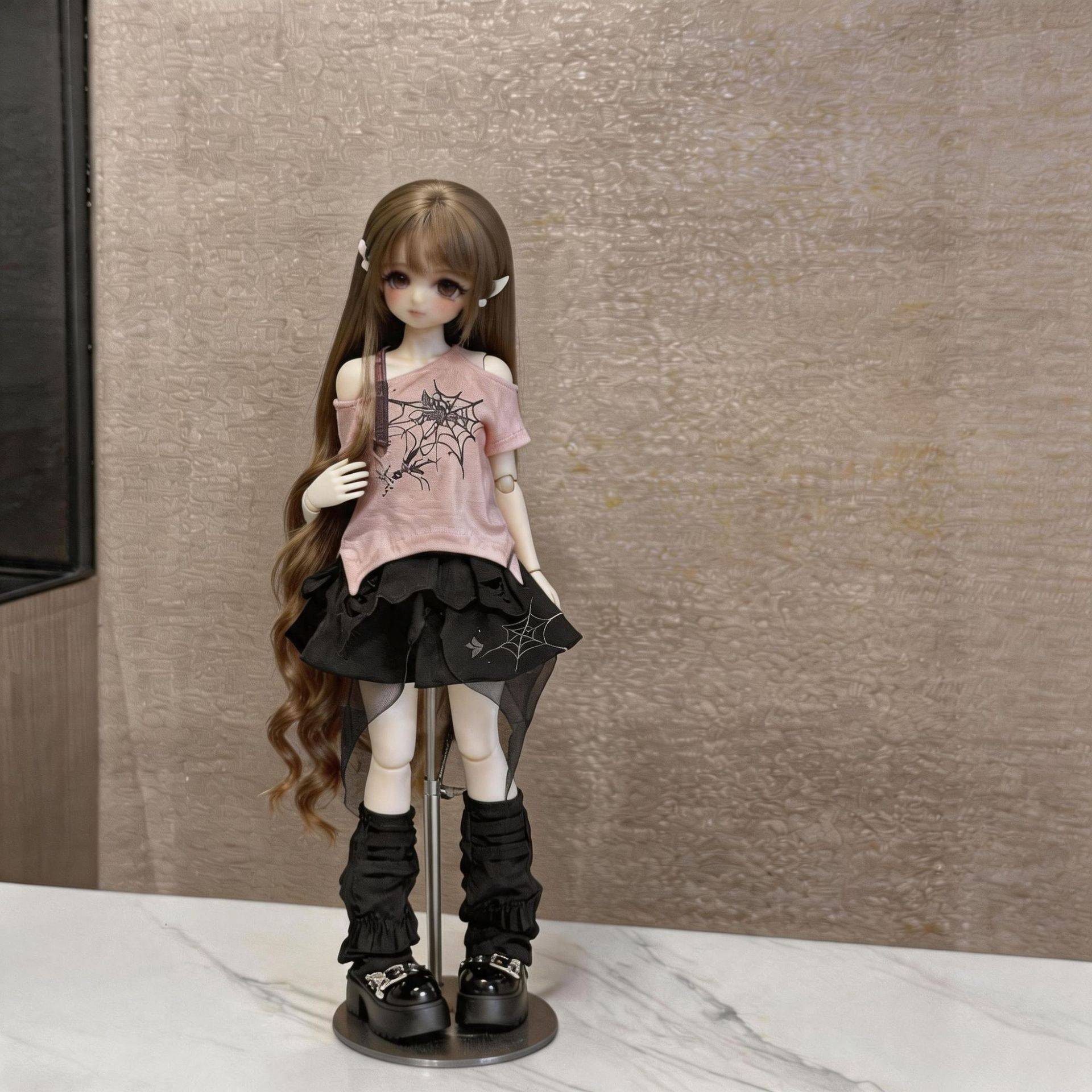 BJD4分体娃衣甜美辣妹套装